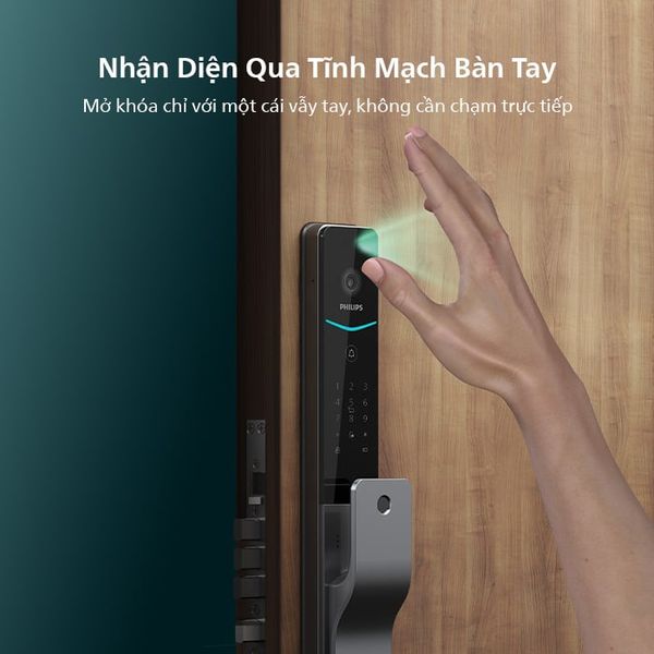 Khóa cửa Philips DDL720-MVP điện tử thông minh tĩnh mạch lòng bàn tay