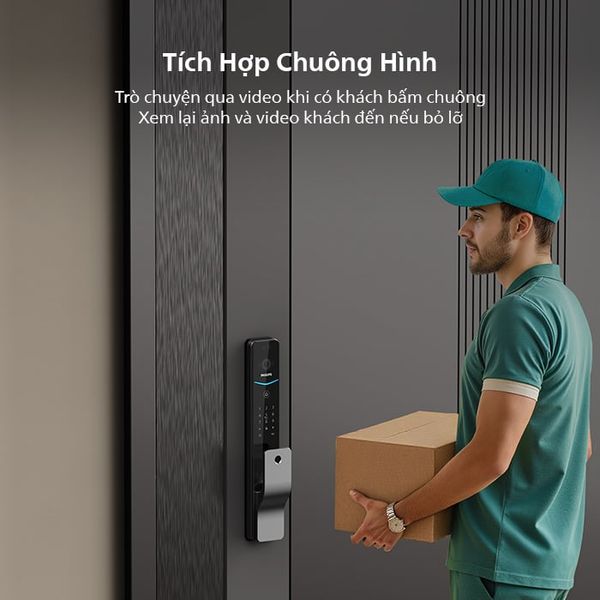 Khóa cửa Philips DDL720-MVP điện tử thông minh tĩnh mạch lòng bàn tay