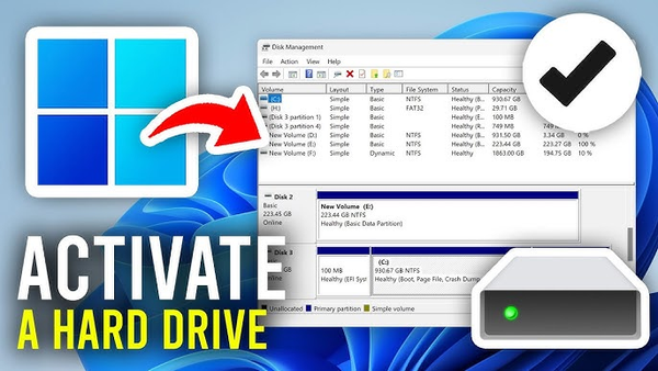 Hướng dẫn kích hoạt ổ cứng mới trên Windows
