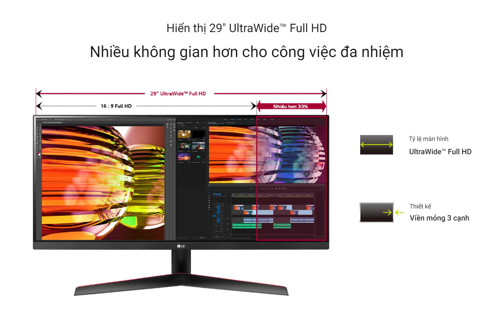 Màn hình LG 29WP60G-B rộng