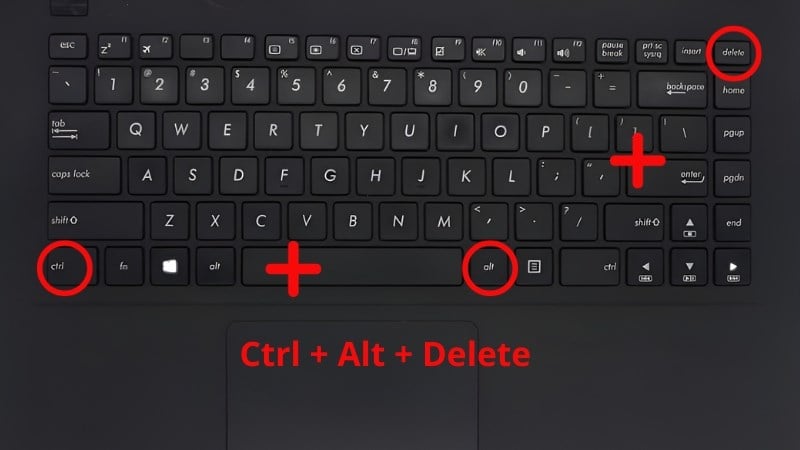 Dùng tổ hợp Ctrl + Alt + Delete để khắc phục máy tính bị đơ