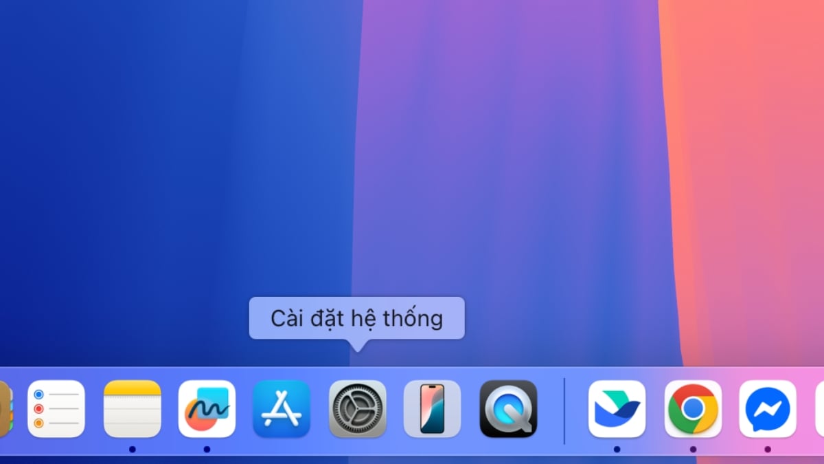 Vào Cài đặt hệ thống