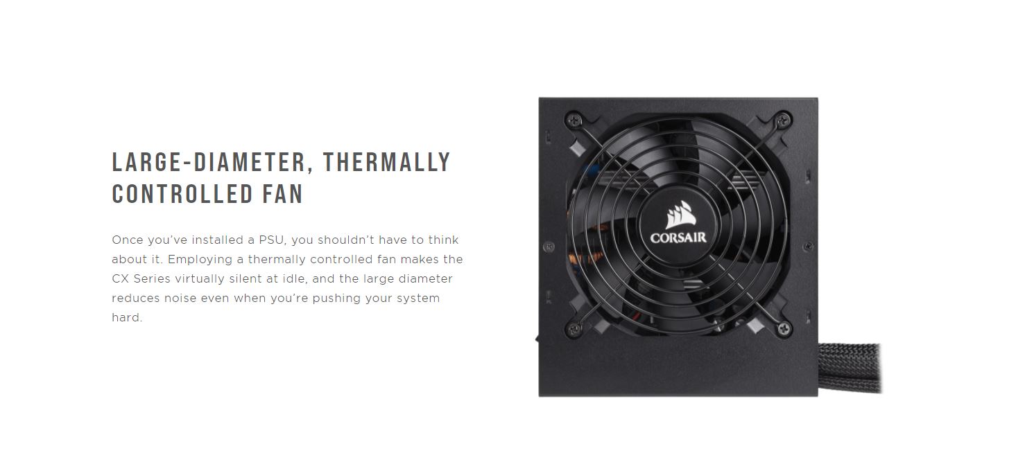 Nguồn Corsair CX750M 750W (80 Plus Bronze Semi Modul / Màu Đen ) giới thiệu 5