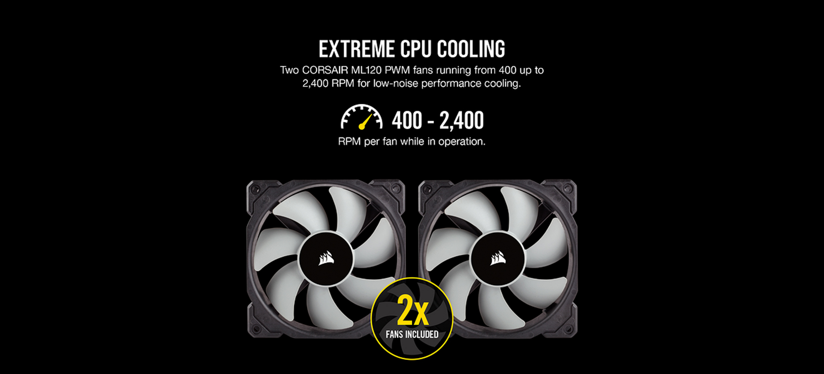 Quạt của Tản nhiệt nước Corsair H100i RGB PRO XT ( CW-9060043-WW )