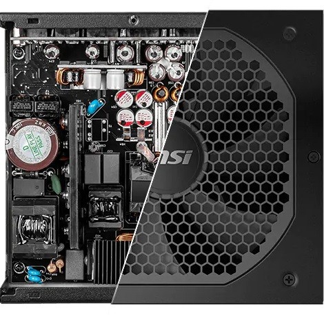 MSI MPG A850GF Capacitors