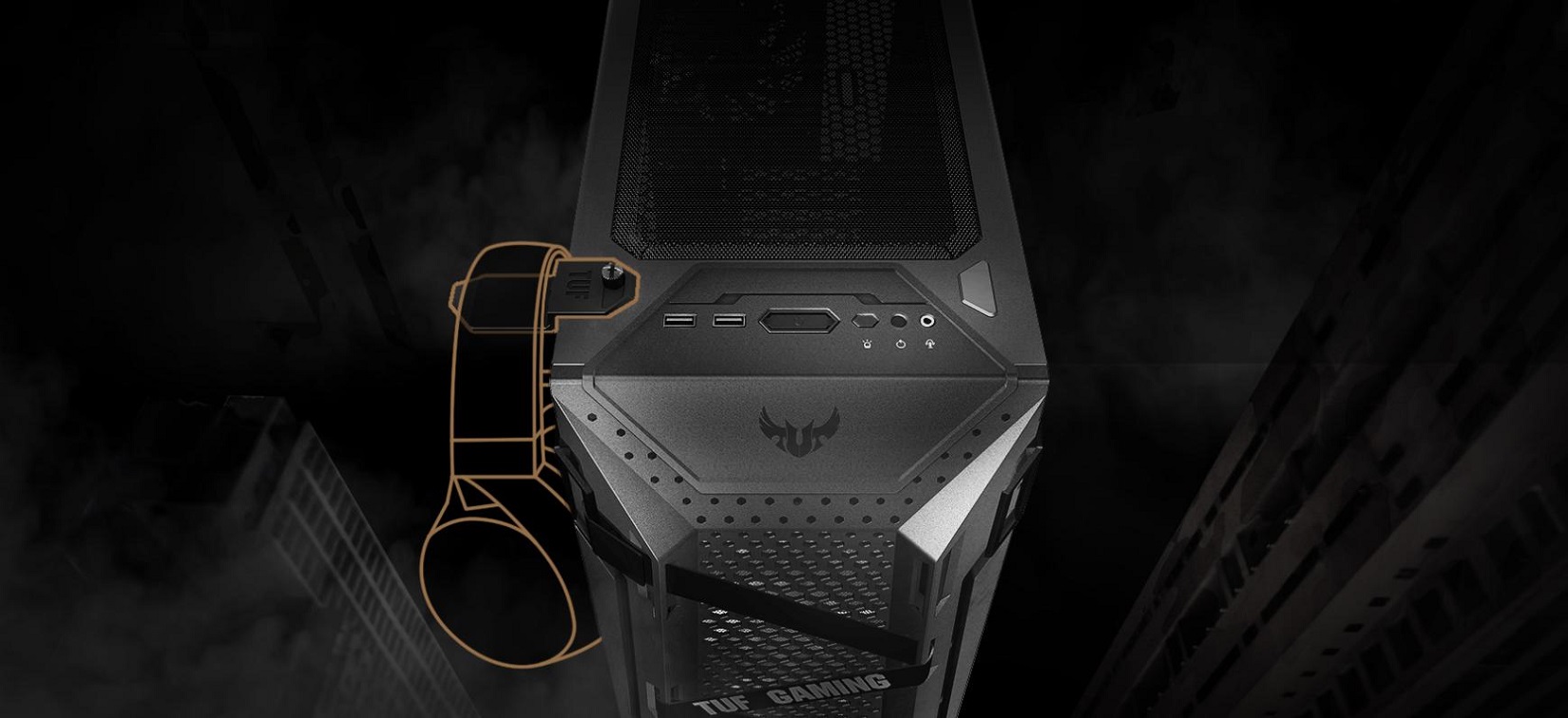 Case Asus TUF Gaming GT301 (Mid Tower/ Màu Đen/ Led ARGB) giới thiệu 4