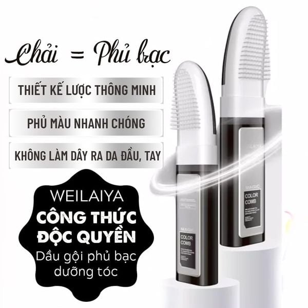 Dầu gội phủ bạc dưỡng tóc Weilaiya tự tin với mái tóc đầy sức sống