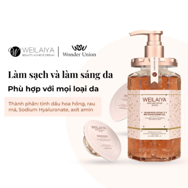 Weilaiya sữa tắm cánh hoa hồng đến từ Hồng Kông