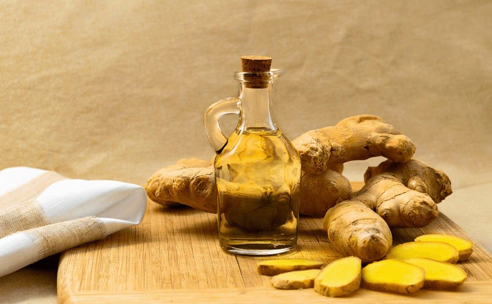 Tinh chất gừng trong dầu gội có tác dụng nuôi dưỡng mái tóc
