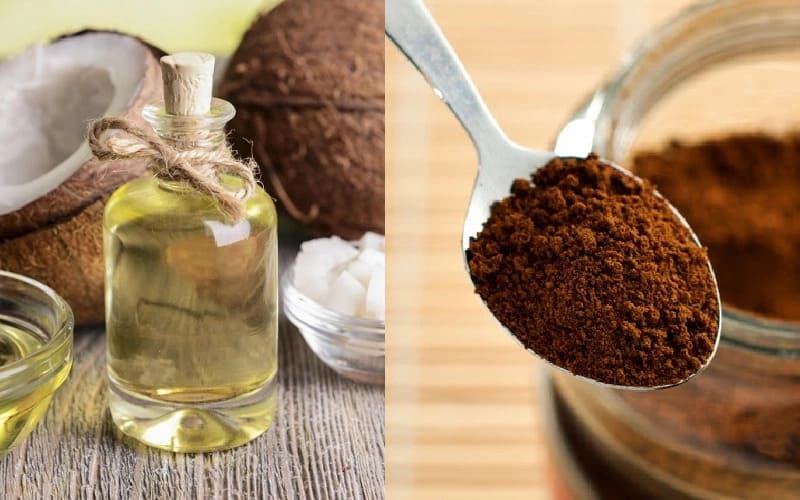 công thức tẩy da chết bằng dầu dừa và cà phê