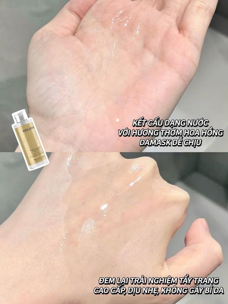 kết cấu nước tẩy trang weilaiya