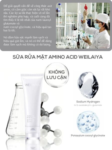 Sữa rửa mặt Weilaiya Amino Acid
