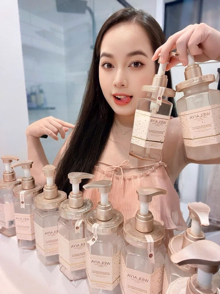 sữa tắm trắng da weilaiya