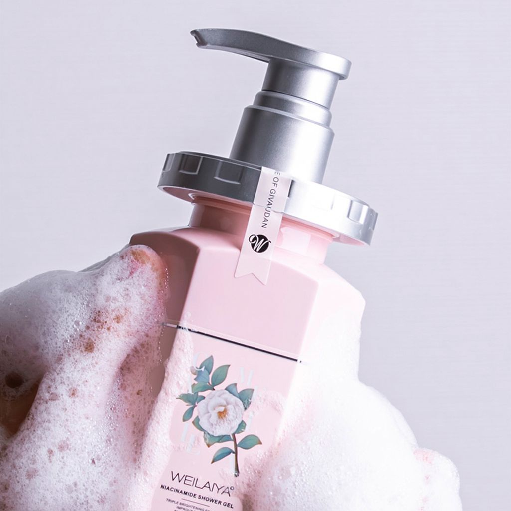 Sữa tắm trắng da hoa trà Niacinamide Weilaiya