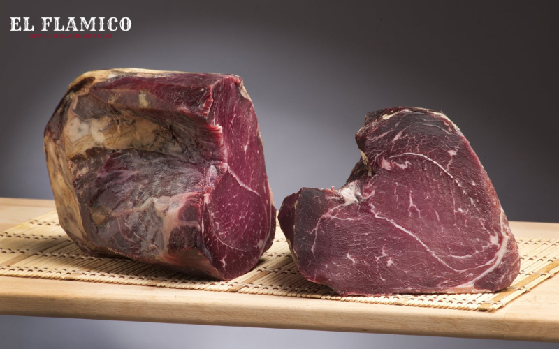 Cecina salted beef for gymer