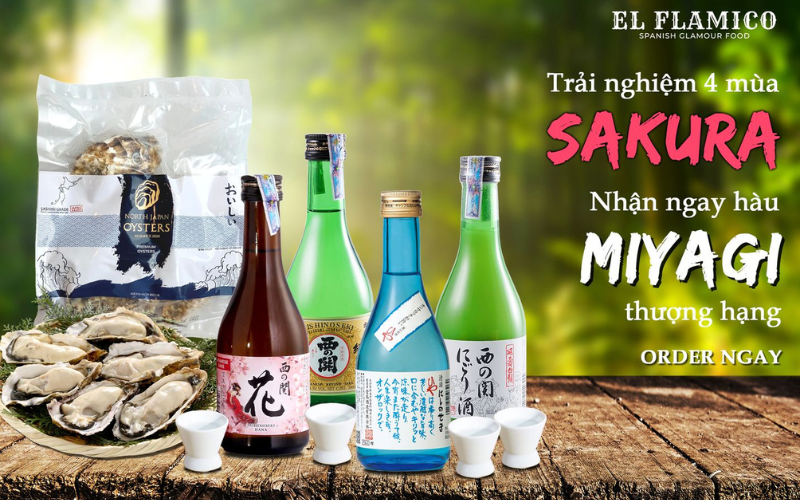 Nhận ngay 500g hàu Nhật Miyagi chuẩn sashimi cùng BST Sake 300ml