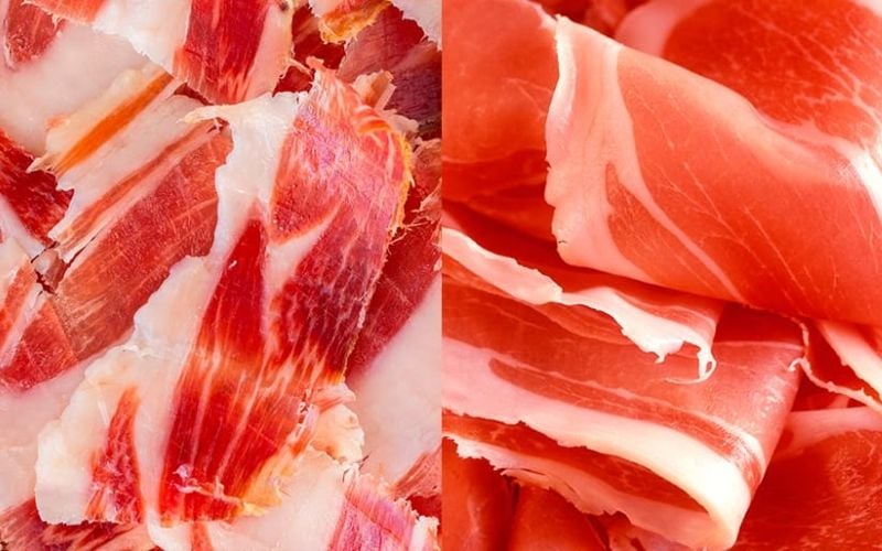 So sánh giăm bông Iberico và giăm bông Parma Ham