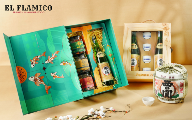Hộp quà Sake Nhật Bản - Món quà Tết ý nghĩa