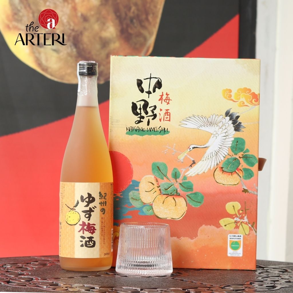 Rượu mơ Nakano Yuzu vị chanh Nhật tươi mát, hộp quà tinh tế đậm chất nghệ thuật Nhật Bản.
