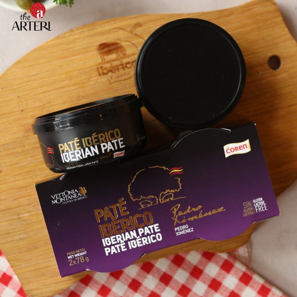 Pate Iberico vị rượu nho Pedro Ximenez – đóng gói 2 hũ tiện lợi, dễ dùng và bảo quản.