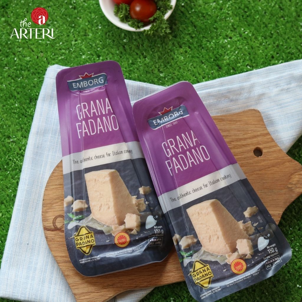 Phô mai cứng lâu năm, hương thơm tinh tế – Được chứng nhận D.O.P, mỗi miếng đều mang trọn tinh hoa ẩm thực vùng Bắc Ý.