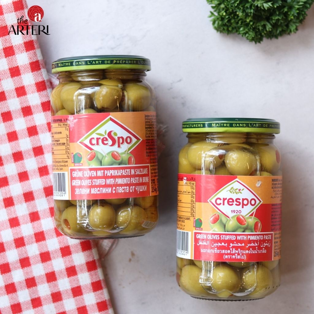 Oliu Crespo nhồi ớt ngọt mang đến trải nghiệm vị thanh mặn xen ch&uacute;t ngọt dịu đầy cuốn h&uacute;t.