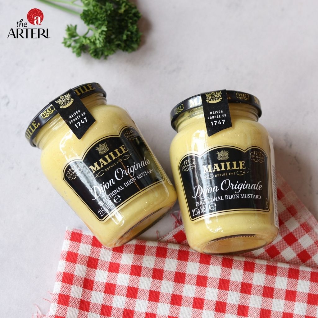 Mù tạt Maille mang đến độ cay nồng tinh tế, chuẩn Pháp trong từng thìa nhỏ.