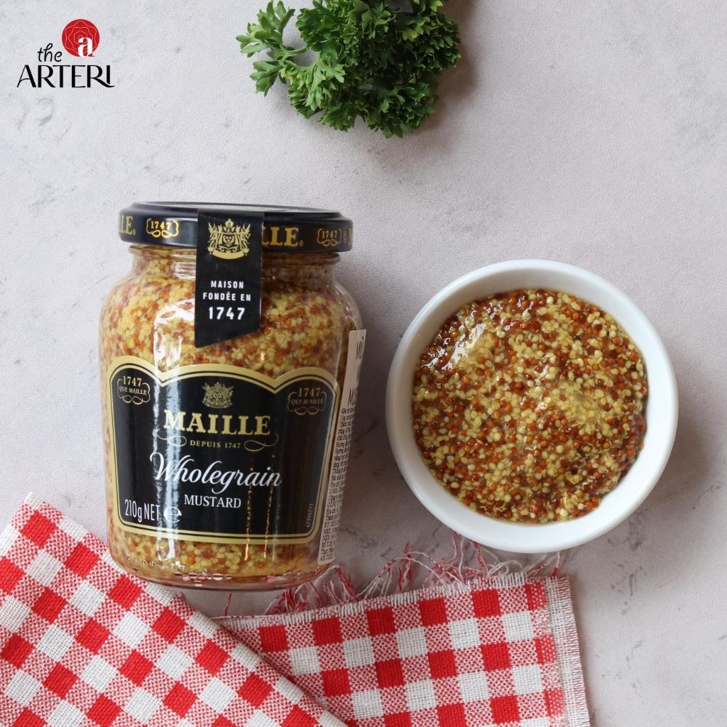 M&ugrave; tạt nguy&ecirc;n hạt Maille 210g &ndash; hương vị cổ điển từ Ph&aacute;p Ho&agrave;n hảo cho m&oacute;n sốt, salad hoặc d&ugrave;ng k&egrave;m charcuterie sang trọng.