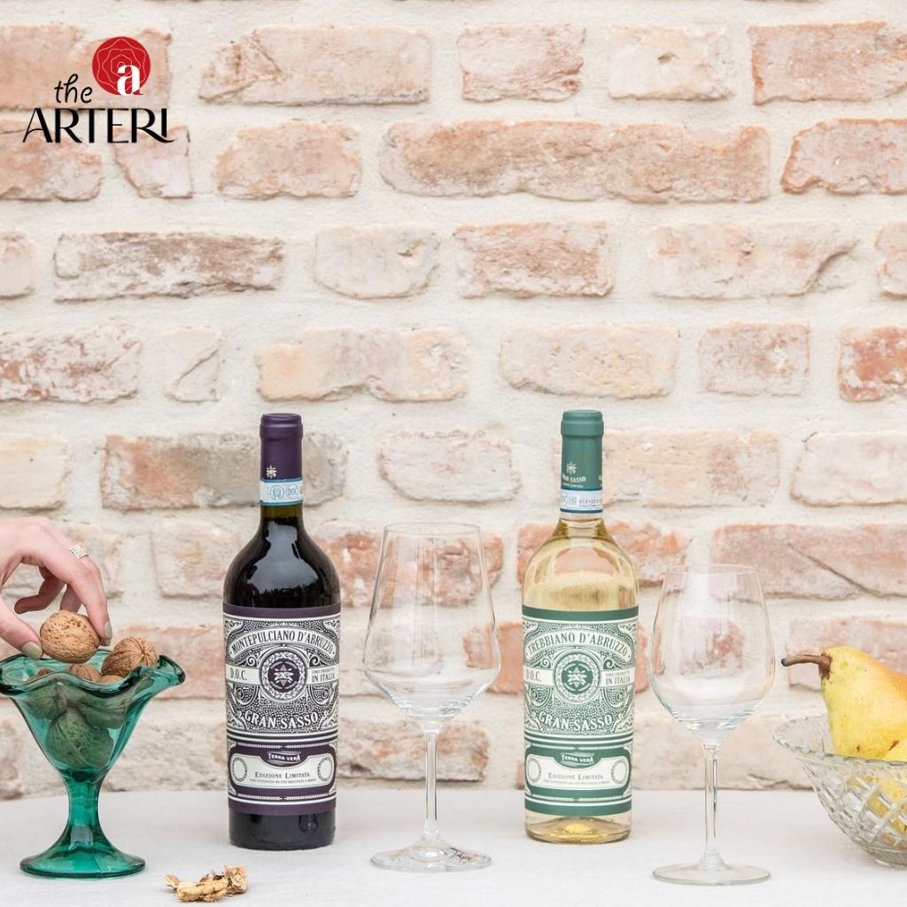 Gran Sasso Trebbiano & Montepulciano – cặp đôi vang Ý sánh đôi hoàn hảo cho mọi cuộc trò chuyện đầy cảm hứng.