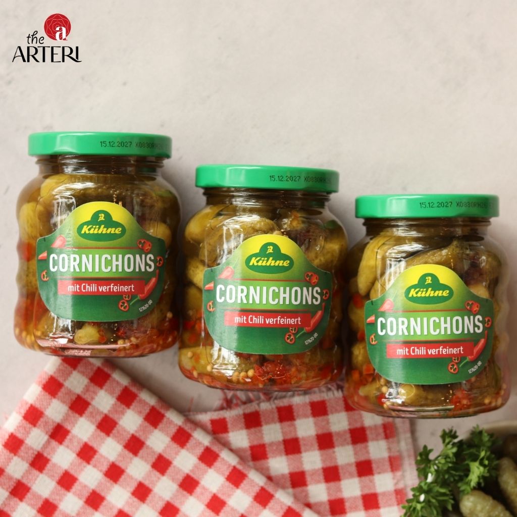 Dưa chuột ngâm ớt Kuhne – thêm điểm nhấn nồng nàn cho bàn tiệc Charcuterie của bạn.