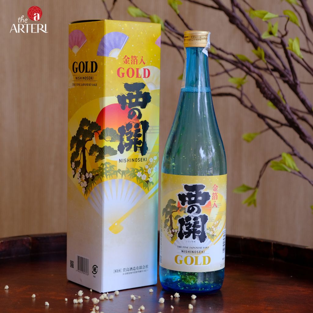 Rượu Sake Nishinoseki Gold Leaf Lá Vàng
