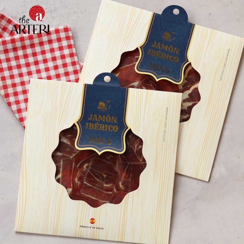 Set Tapas Mix S – tổng hợp tinh hoa từ 3 phần thịt heo Iberico thượng hạng, chuẩn vị Tây Ban Nha.