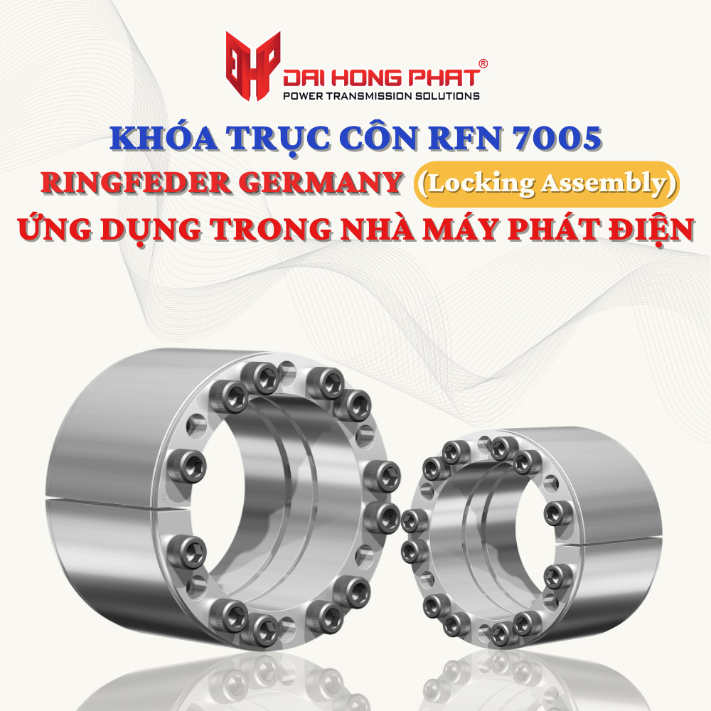 KHÓA TRỤC CÔN RFN 7005 RINGFEDER GERMANY (LOCKING ASSEMBLY) ỨNG DỤNG TRONG NHÀ MÁY PHÁT ĐIỆN
