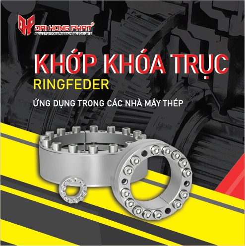 KHỚP KHÓA TRỤC RINGFEDER ỨNG DỤNG TRONG CÁC NHÀ MÁY THÉP