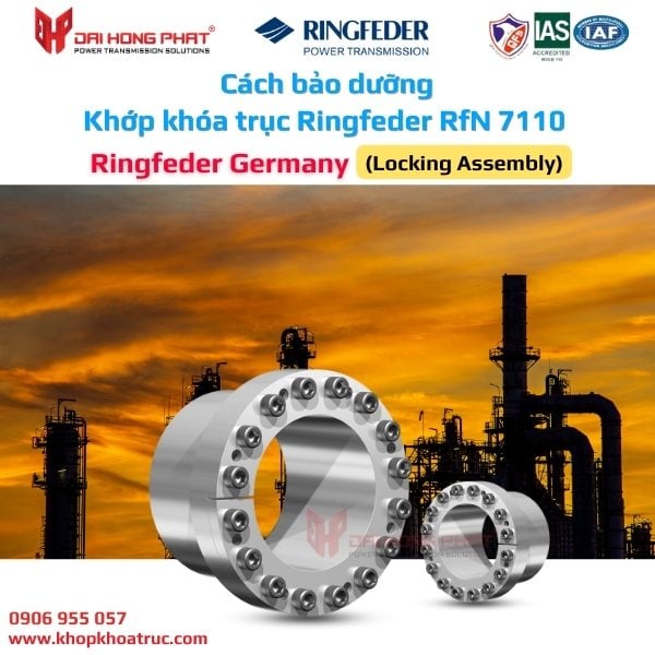 Cách bảo dưỡng khớp khóa trục Ringfeder RfN 7110