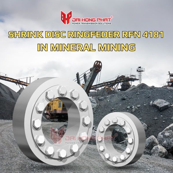SHRINK DISC RINGFEDER RFN 4181 IN MINERAL MINING