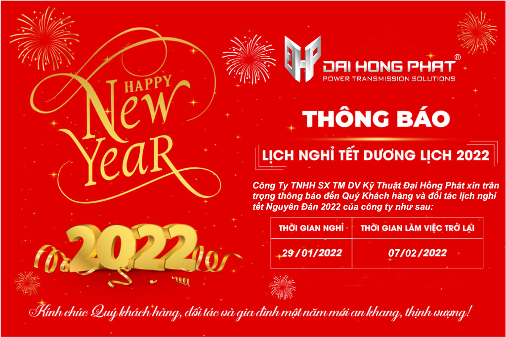 THÔNG BÁO NGHỈ TẾT NGUYÊN ĐÁN 2022