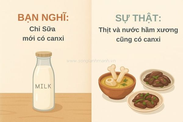 các loại thịt giàu canxi