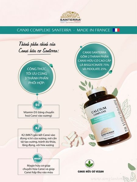 Canxi hữu cơ loại nào tốt