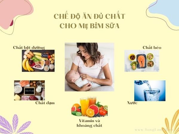 Chế độ ăn sau sinh cho mẹ bỉm sữa