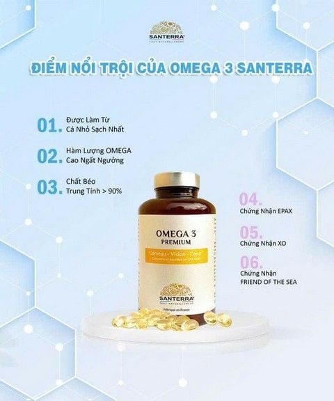 Viên uống omega 3 premium santerra