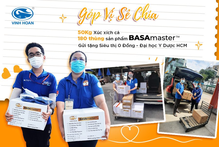 BASAmaster tài trợ cho “Siêu thị 0 Đồng” tại ĐH Y Dược HCM đồng hành cùng tuyến đầu chống dịch