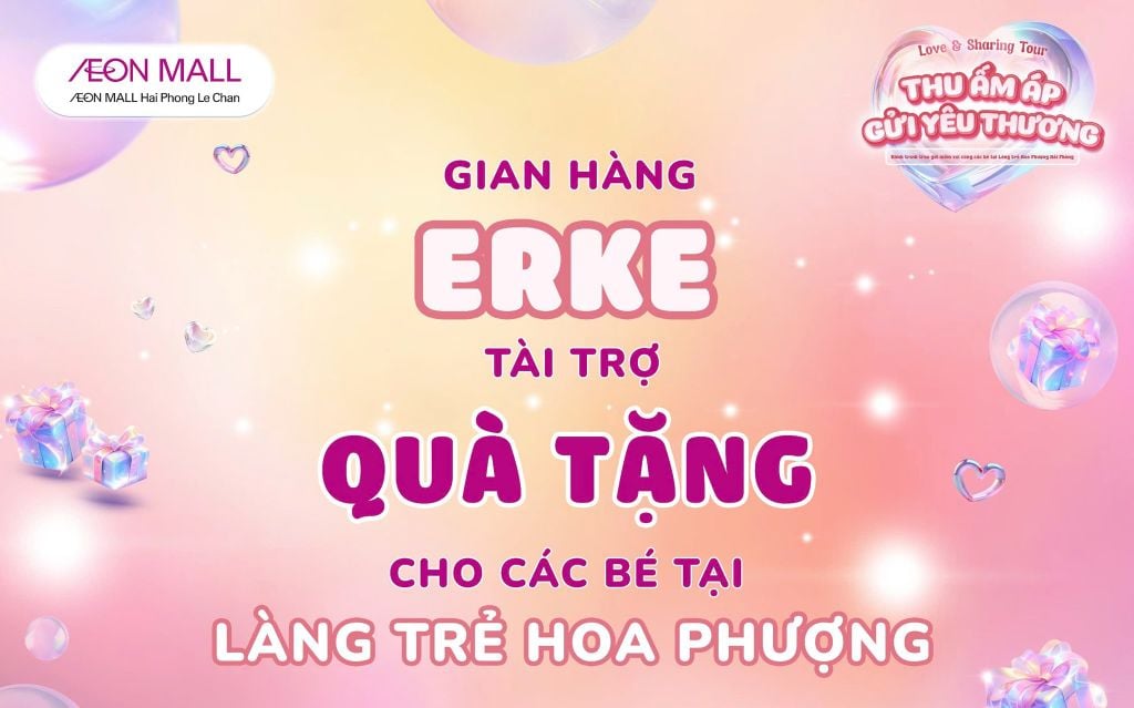 ERKE ĐỒNG HÀNH CÙNG LOVE & SHARING TOUR HẢI PHÒNG
