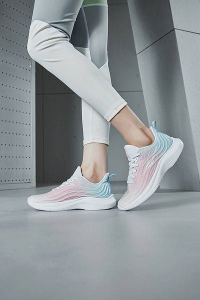 Giày thể thao nữ ERKE 52121303105-002 Jogging Shoes siêu nhẹ thoáng khí giày sneaker thời trang tập thể thao