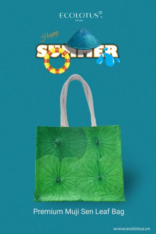 Muji premium lotus leaf bag - unique summer fashion.
