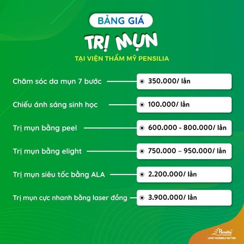 Điều trị mụn giá bao nhiêu? Bảng giá điều trị mụn hợp lý chất lượng cho học sinh sinh viên và công nhân
