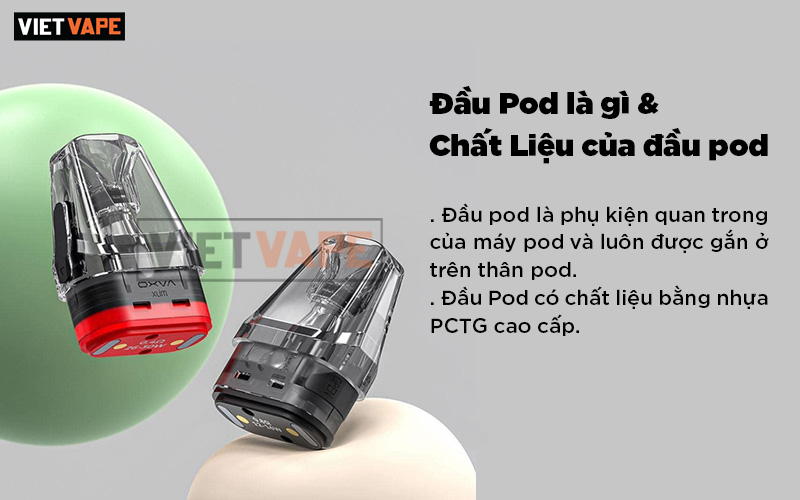 Đầu Pod Thay Thế, Đầu Pod Rỗng Thay Dầu Chính Hãng