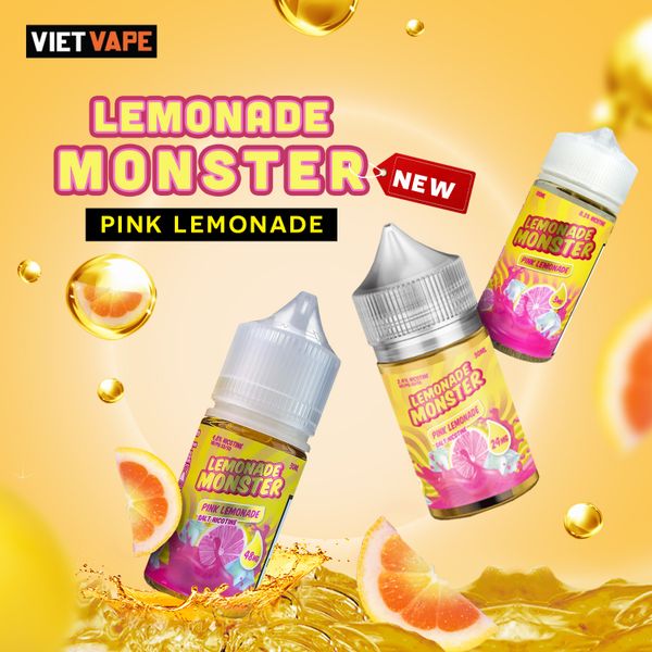 Lemonade Monster Pink Lemonade Freebase Tinh Dầu Vape Mỹ Chính Hãng 9931