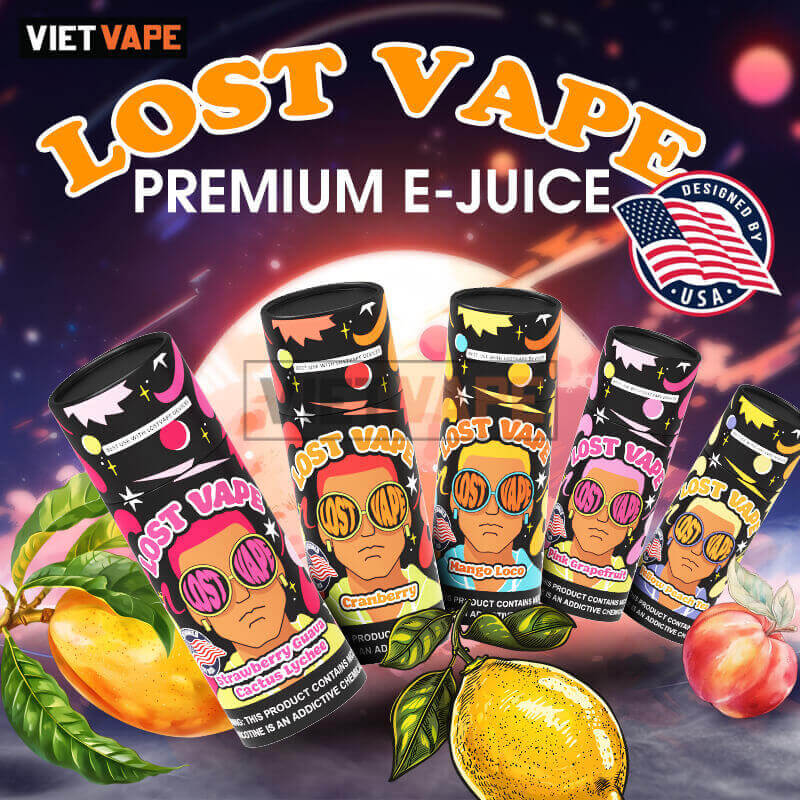 Lost Vape Premium E-Juice Bưởi Hồng Salt Nic Tinh Dầu Vape