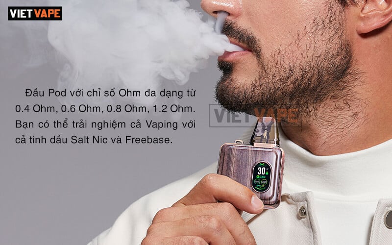 Dau Pod Xlim SQ Pro co nhieu so ohm de hut salt nic va ca freebase